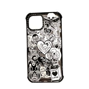 CASETiFY Matt Darling Sticker Collage iPhone 13 MagSafe Compat Ultra Impact Case